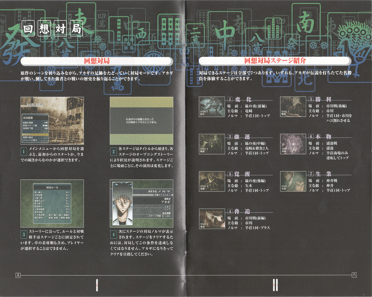 Akagi PS2 manual 5-6