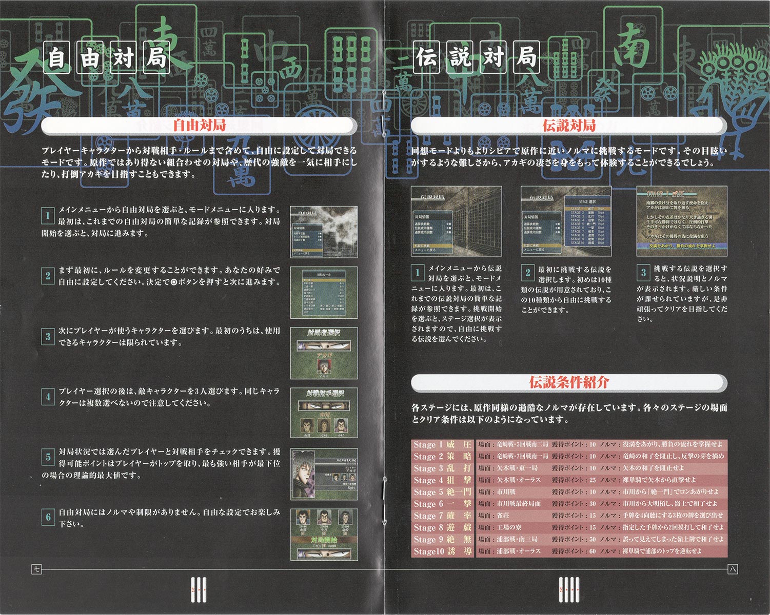 Akagi PS2 manual 7-8