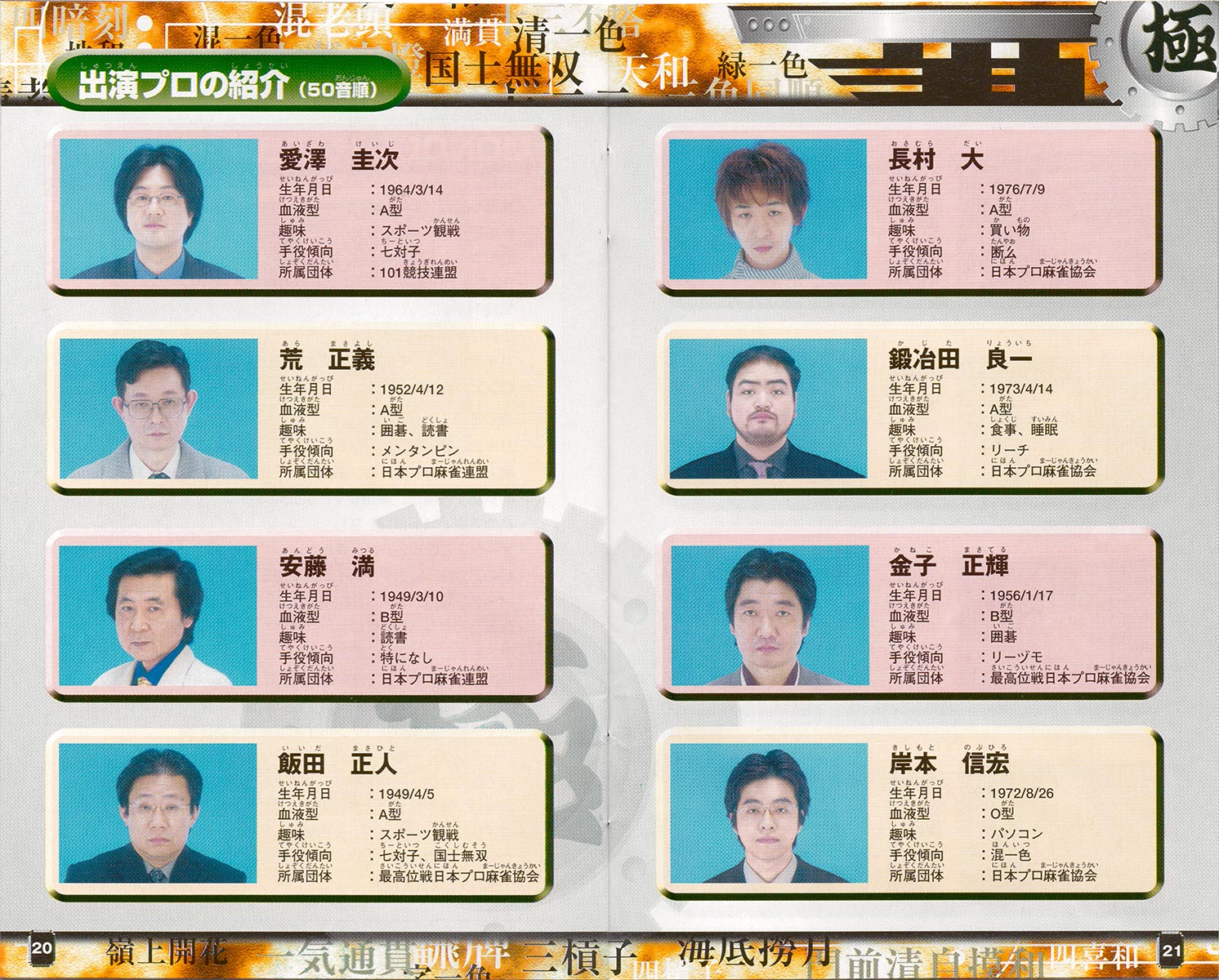 Kiwame Mahjong DX II sleeve 20-21