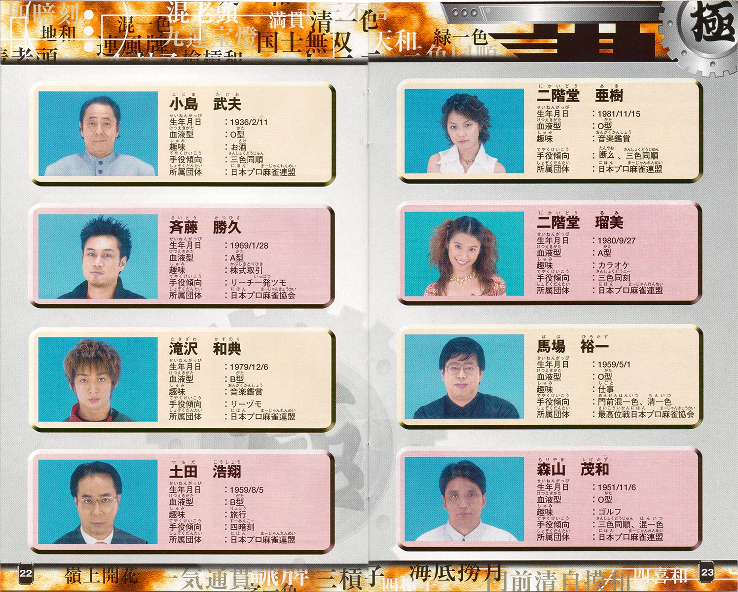 Kiwame Mahjong DX II sleeve 22-23