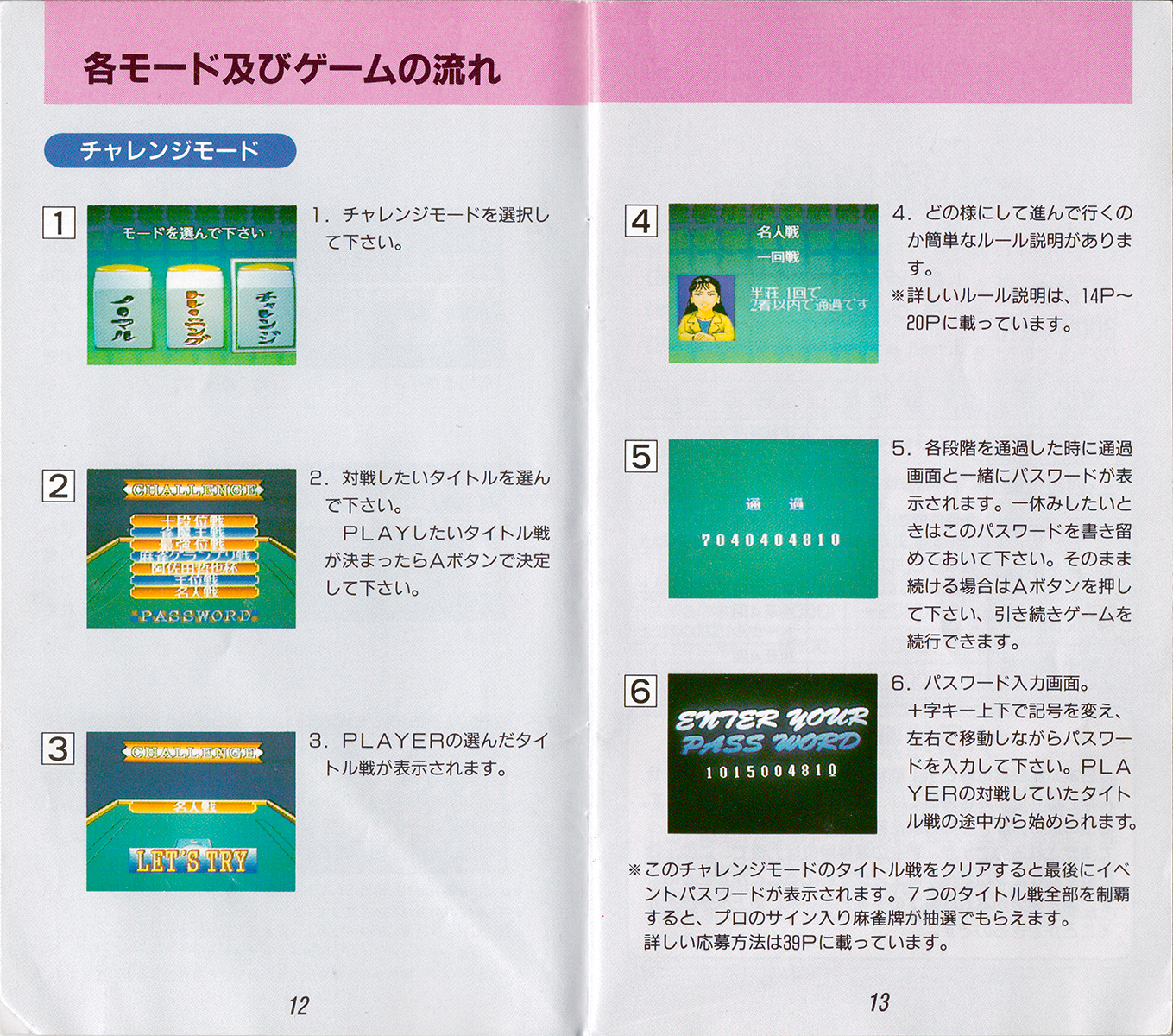 Pro Mahjong Kiwame manual 12-13