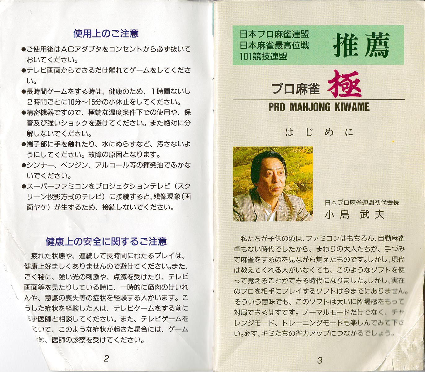 Pro Mahjong Kiwame manual 2-3