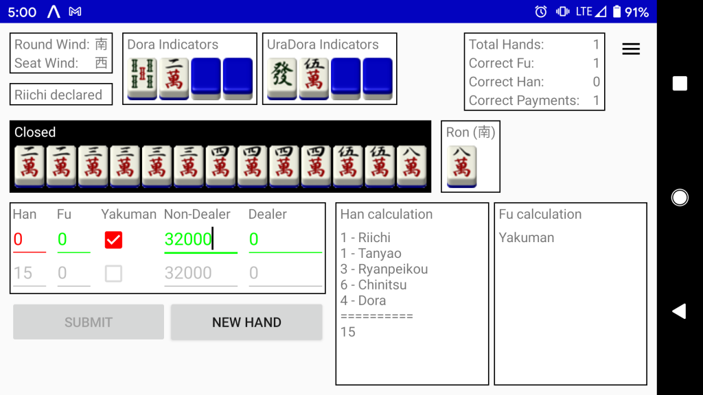 Riichi City] Is there a 3 player ruleset I don't know about that makes the  dora indicator work backwords? : r/Mahjong